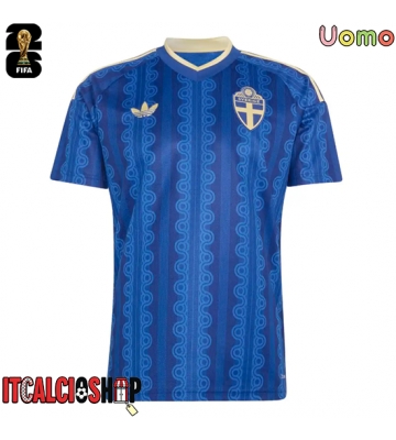 Svezia Seconda Maglia Mondiali 2026 Manica Corta